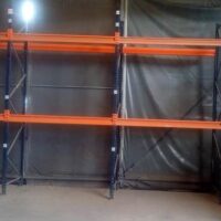 Horizontal Pallet Rack & Columns with Gable Tent